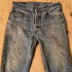 Vintage Levi 501 Jeans-Natural Distress Denim-Vintage Denim